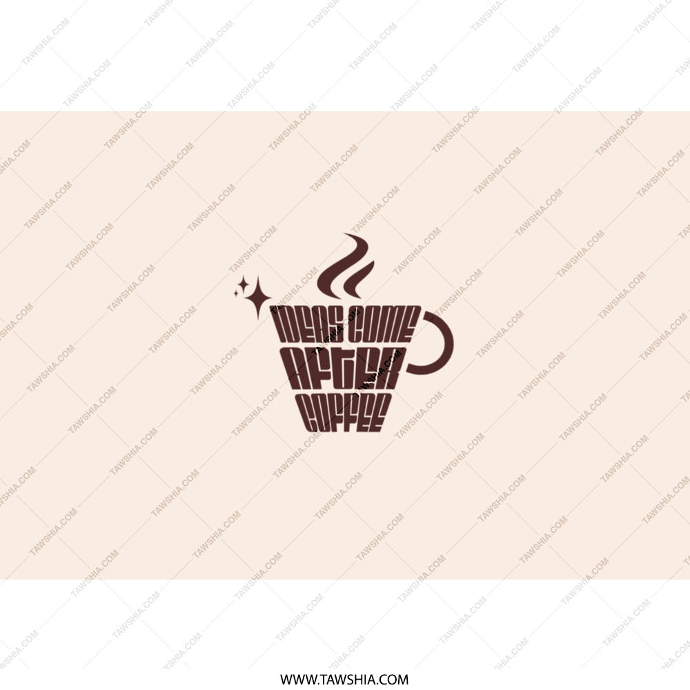 Ideas Come After Coffee Tumbler, Funny Coffee Lover Gift, Motivation Tumbler, Inspiration, Unique Gift Idea, Office Drinkware - Tawshia