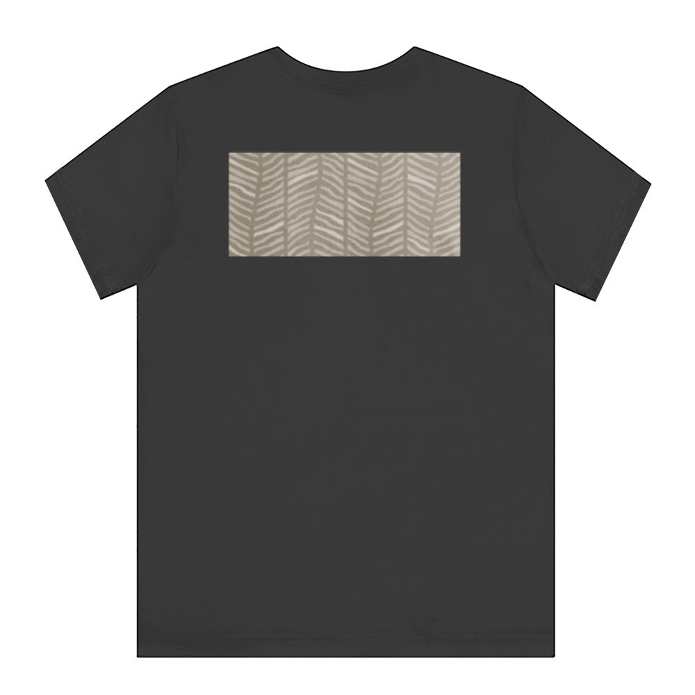 Stylish Black T-shirt with Zebra Pattern Graphic product type