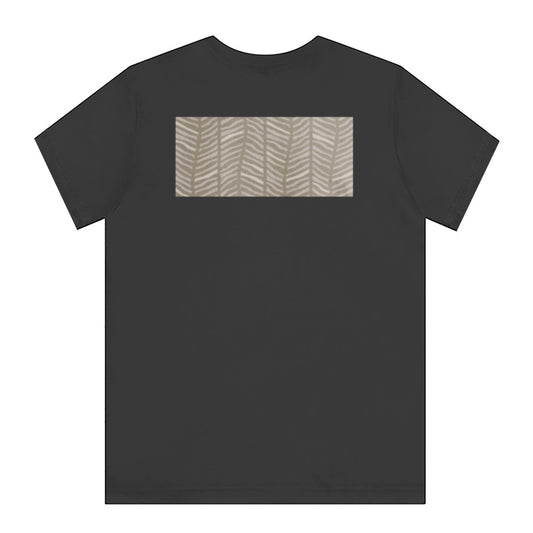 Stylish Black T-shirt with Zebra Pattern Graphic product type