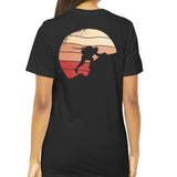 Retro Sunset Climbing Adventure Design on T-Shirt product