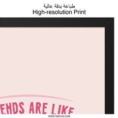 Friends Like Family Wall Art, Best Friend Gift, Friendship Quote Print, Sisterhood Decor, Home Decor, Inspirational Saying Art - Tawshia