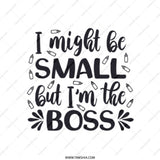 Small But Boss Tote Bag, Funny Tote Bag, Gift Tote Bag, Empowering Tote, Cute Tote Bag, Trendy Tote Bag, Shoulder Bag, Reusable Shopping Bag - Tawshia