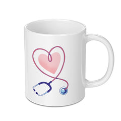 Heart Stethoscope Design Medical Theme Mug product