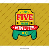 Just Five More Minutes BackPack, Gamer Backpack, Video Game BackPack, Trendy BackPack, Cool BackPack, Gift for Gamers - Tawshia