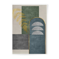 Abstract Photographic Print, Geometric Shapes Art, Botanical Wall Decor, Minimalist Art Print, Contemporary Wall Art, Home Decor - Tawshia