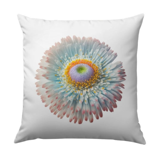 Daisy Flower Pillow, Floral Pillow, Pastel Color Pillow, Flower Design Throw Pillow, Decorative Accent Pillow - Tawshia