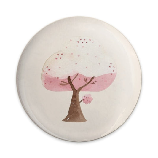 Cherry Blossom Pinback Button, Pink Tree Badge, Floral Design Button, Spring Accessory Button, Nature Inspired Pin, Cute Button Gift - Tawshia