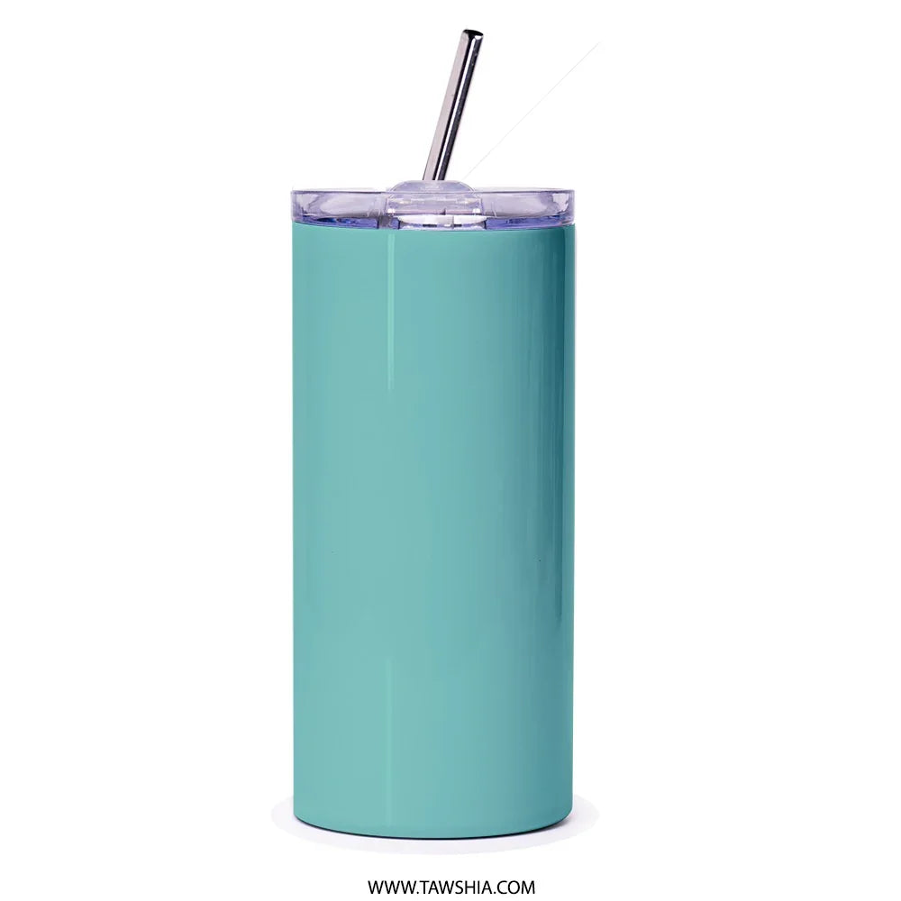 Turquoise Insulated Tumbler with Straw product type
