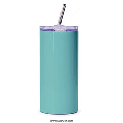 Turquoise Insulated Tumbler with Straw product type