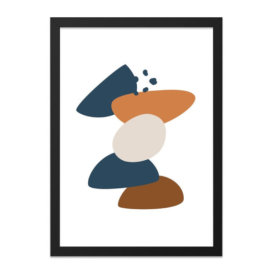 Abstract Shapes Wall Art, Modern Geometric Print, Scandinavian Art, Minimalist Home Decor, Gallery Wall Art, Living Room Art - Tawshia