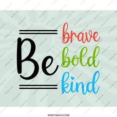 Brave Bold Kind MousePad, Inspirational Quote Mousepad, Motivational Decor Mousepad, Positive Affirmation Office Decor, Gift Idea Mouse Pads - Tawshia