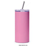 Pink Sorority Tumbler, Diva Hat and Book Tumbler, Sisterhood Gift, Divine Nine, Birthday Gift, Gift for Graduate, Pink and Green - Tawshia