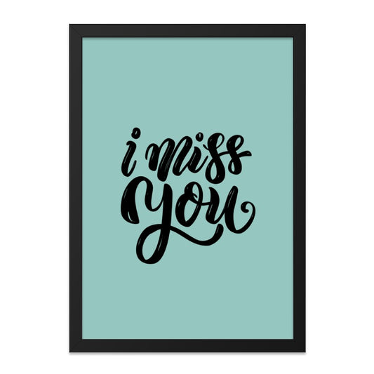 I Miss You Wall Art, Minimalist Art, Home Decor, Love Gift, Modern Wall Decor, Wall Hanging, Trendy Room Decor - Tawshia