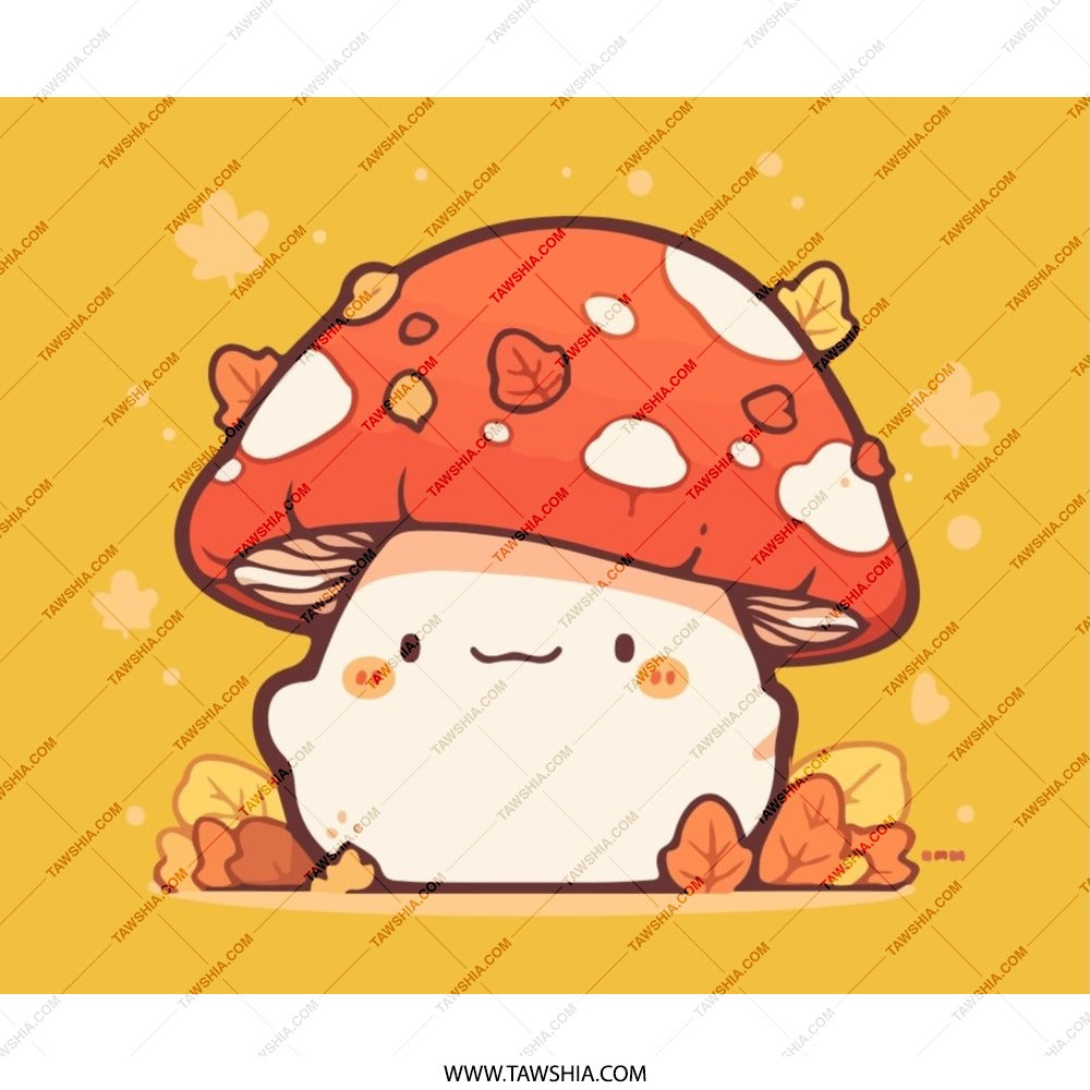 Cute Mushroom Mouse Pad, Kawaii Desk Decor, Aesthetic Gaming Pad, Forestcore Office Accessories, Adorable Computer Mat - Tawshia