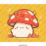 Cute Mushroom Mouse Pad, Kawaii Desk Decor, Aesthetic Gaming Pad, Forestcore Office Accessories, Adorable Computer Mat - Tawshia