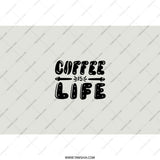 Coffee Is Life Tumbler, Unique Gift, Coffee Lover Gift, Trendy Tumbler, Iced Coffee, Hot Coffee, Gift for Her, Gift for Him, Everyday Use - Tawshia