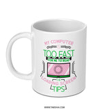 Funny Computer Mug, Too Fast Mug, Loading Screen Mug, Computer Programmer Gift, Tech Gift, Sarcastic Mug, Geek Mug, Novelty Mug - Tawshia