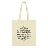 Friendship Tote Bag, Endless Friendship, Gift For Friend, Best Friend Gift, Quote Tote Bag, Travel Bag, Shoulder Bag, Everyday Bag - Tawshia