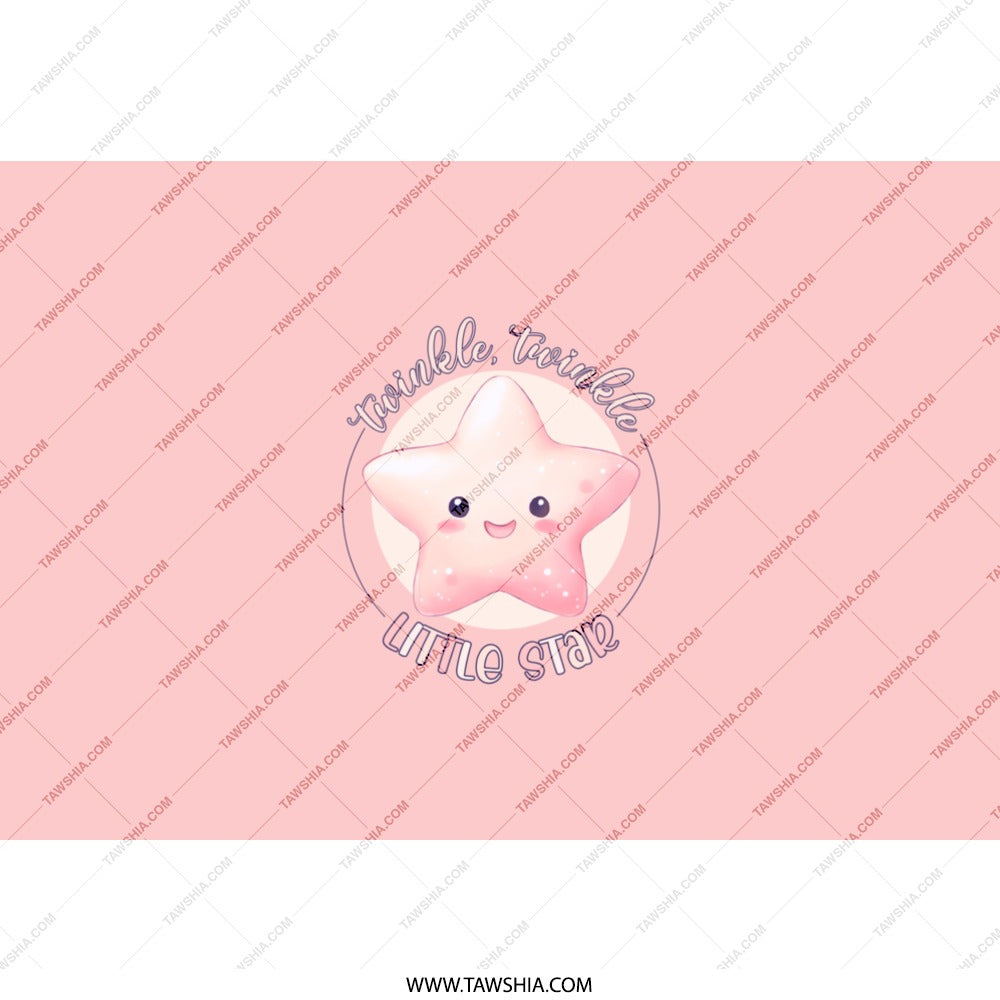 Twinkle Little Star Tumbler, Cute Star Tumbler, Nursery Rhyme Tumbler, Pink Star Cup, Baby Shower Gift Idea, Kids Tumbler - Tawshia
