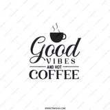 Good Vibes Coffee Pocket Mirror, Hot Coffee Compact Mirror, Motivational Mirror, Coffee Lover Gift, Positive Quote Mirror, Cute Mirror - Tawshia