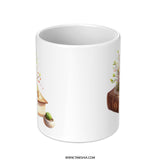 Book Lover Gift Mug, Floral Book, Reading Mug, Flower Mug, Bookish Mug, Book Illustration, Cute Mug, Teacher Mug, Gifts for Her - Tawshia