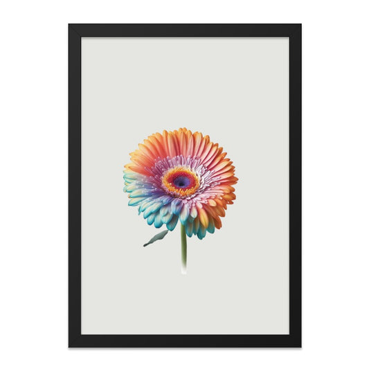 Gerbera Wall Art, Floral Print, Colorful Flower, Home Decor, Botanical Art, Modern Wall Decor, Flower Poster, Nature Print, Trendy Art - Tawshia