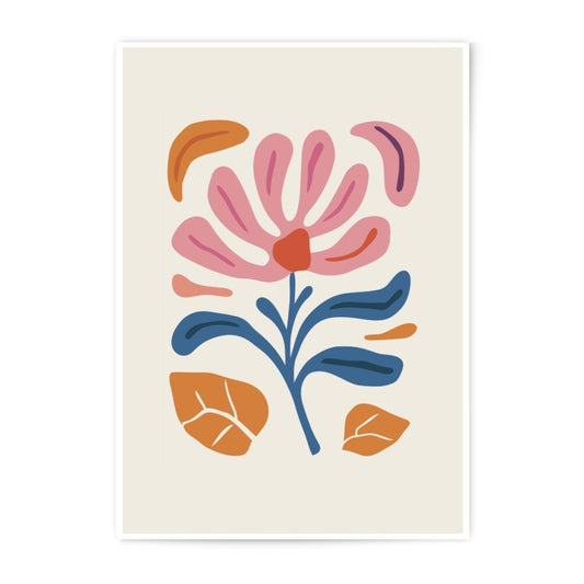 Abstract Floral Photographic Print, Pink Flower Art, Botanical Wall Decor, Modern Art Print, Home Decor, Gift Idea - Tawshia