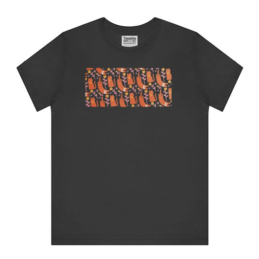 Unique Graphic Print Casual Black T-shirt product type