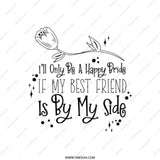 Best Friend Tote Bag, Happy Pride Tote, Friendship Gift, Floral Tote Bag, Cute Tote Bag, Shopping Tote, Canvas Tote Bag - Tawshia