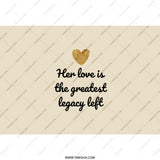 Love Legacy Tumbler, Mother's Day Gift, Gift for Mom, Inspirational Tumbler, Gold Heart Design, Personalized Drinkware, Coffee Tumbler - Tawshia