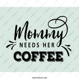 Mommy Needs Coffee Mouse Pad, Funny Mom Gift, Mother's Day Mousepad, Cute Coffee Lover Desk Decor, New Mom Gift, Home Office Accessory - Tawshia