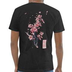 Black T-shirt with Cherry Blossom Design Shirt product type