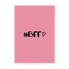 BFF Heart Photographic Prints, Best Friends Forever Decor, Cute Wall Art, Friendship Gift, Room Decor, Aesthetic Room Decor, Girl Room Decor - Tawshia