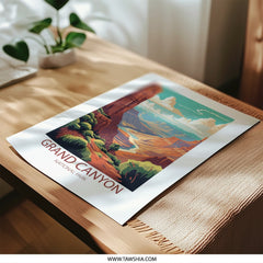 Grand Canyon Art, National Park Photographic Print, Southwest Decor, Arizona Landscape, Wall Art, USA Travel, Modern Home Decor - Tawshia