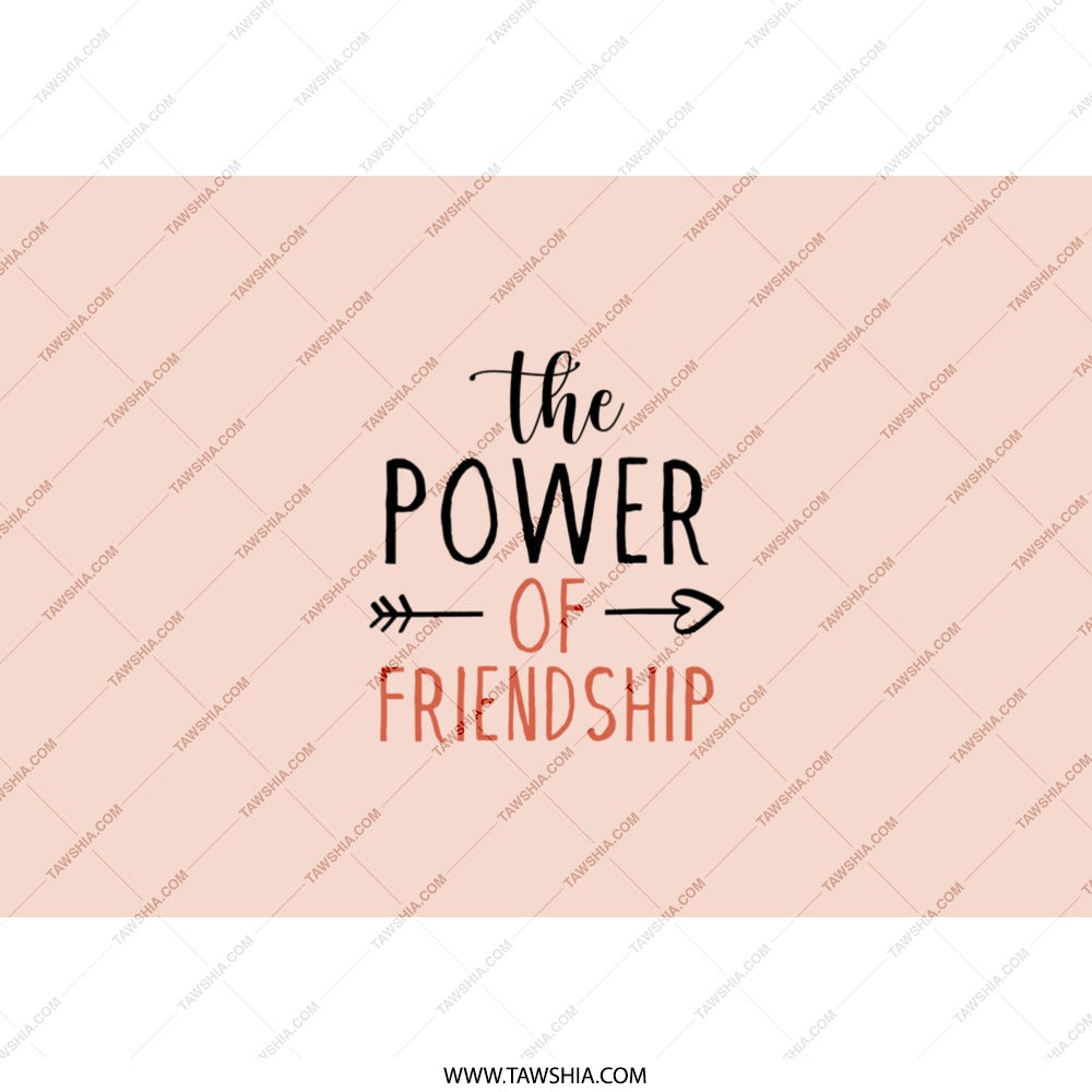 The Power of Friendship Tumbler, Best Friends Gift, Inspirational Travel Mug, Cute Tumblers, Coffee Cup, Gift for Her - Tawshia
