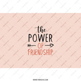The Power of Friendship Tumbler, Best Friends Gift, Inspirational Travel Mug, Cute Tumblers, Coffee Cup, Gift for Her - Tawshia