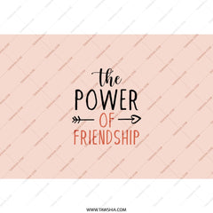 The Power of Friendship Tumbler, Best Friends Gift, Inspirational Travel Mug, Cute Tumblers, Coffee Cup, Gift for Her - Tawshia