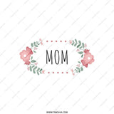 Mom Floral Tote Bag, Gift for Mom, Mothers Day Gift, Mom Birthday Gift, Everyday Tote, Shopping Bag, Reusable Grocery Bag - Tawshia