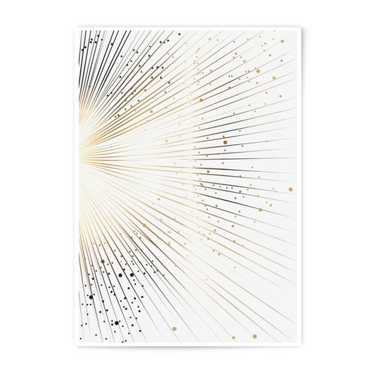 Abstract Gold Photographic Print, Geometric Line Art, Modern Wall Decor, Minimalist Design, Stylish Home Art, Unique Art Print - Tawshia