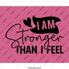 I am Stronger Mouse Pad, Motivational Mousepad, Inspirational Office Decor, Pink Mousepad, Gift for Her, Desk Accessories - Tawshia