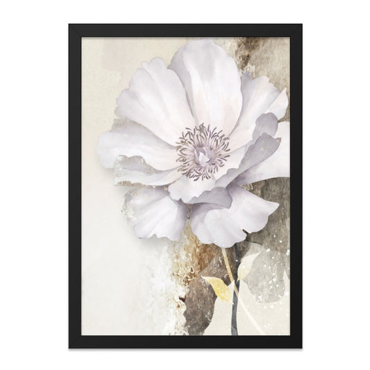 White Anemone Wall Art, Floral Painting, Watercolor Flower Print, Elegant Home Decor, Botanical Art Print, Modern Wall Art, Gift Idea - Tawshia