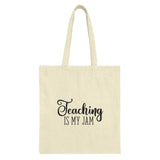 Teaching Is My Jam Tote Bag, Teacher Gift, Educator Appreciation, School Tote, Teacher Bag, Classroom Tote Bag, Teacher Life Tote - Tawshia