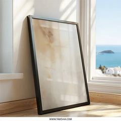 Abstract Wall Art Print, Beige Minimalist Painting, Modern Home Decor, Neutral Art for Living Room, Contemporary Artwork - Tawshia