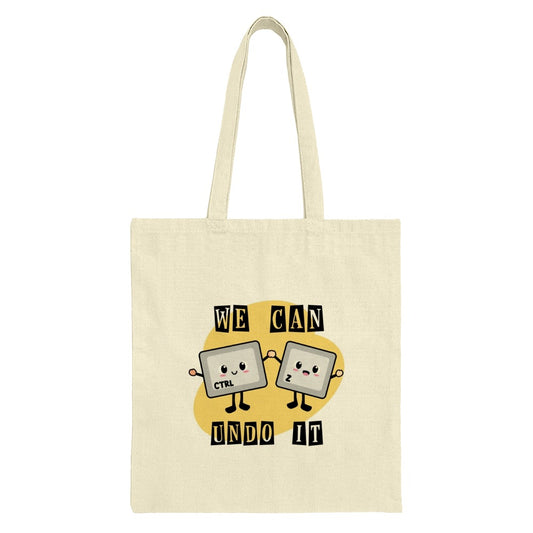 We Can Undo It Tote Bag, Ctrl Z Tote, Funny Tote Bag, Cute Computer Keyboard Tote, Gift for Programmer, Nerdy Bag, Gift for Coder - Tawshia