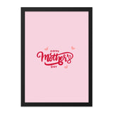 Happy Mothers Day Wall Art, Pink Mothers Day Decor, Gift For Mom, Mothers Day Present, Wall Decor, Home Decor, Mothers Day Celebration - Tawshia