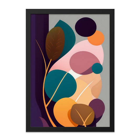 Abstract Leaves Wall Art, Modern Botanical Print, Colorful Nature Decor, Home Office Art, Trending Wall Decor, Housewarming Gift Idea - Tawshia