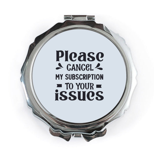 Cancel Subscription Pocket Mirror, Funny Pocket Mirror, Sarcastic Gift, Meme Gift, Pocket Mirrors - Tawshia