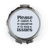 Cancel Subscription Pocket Mirror, Funny Pocket Mirror, Sarcastic Gift, Meme Gift, Pocket Mirrors - Tawshia