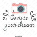 Capture Your Dream Pinback Button, Camera Lover Button, Gift For Photographer, Dream Chaser Button, Inspiration Button, Aesthetic Pin - Tawshia