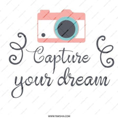 Capture Your Dream Pinback Button, Camera Lover Button, Gift For Photographer, Dream Chaser Button, Inspiration Button, Aesthetic Pin - Tawshia